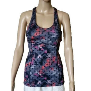 Lululemon Kanto Catch Me Cross Back windy blossom Athletic Tank Top Size 4
